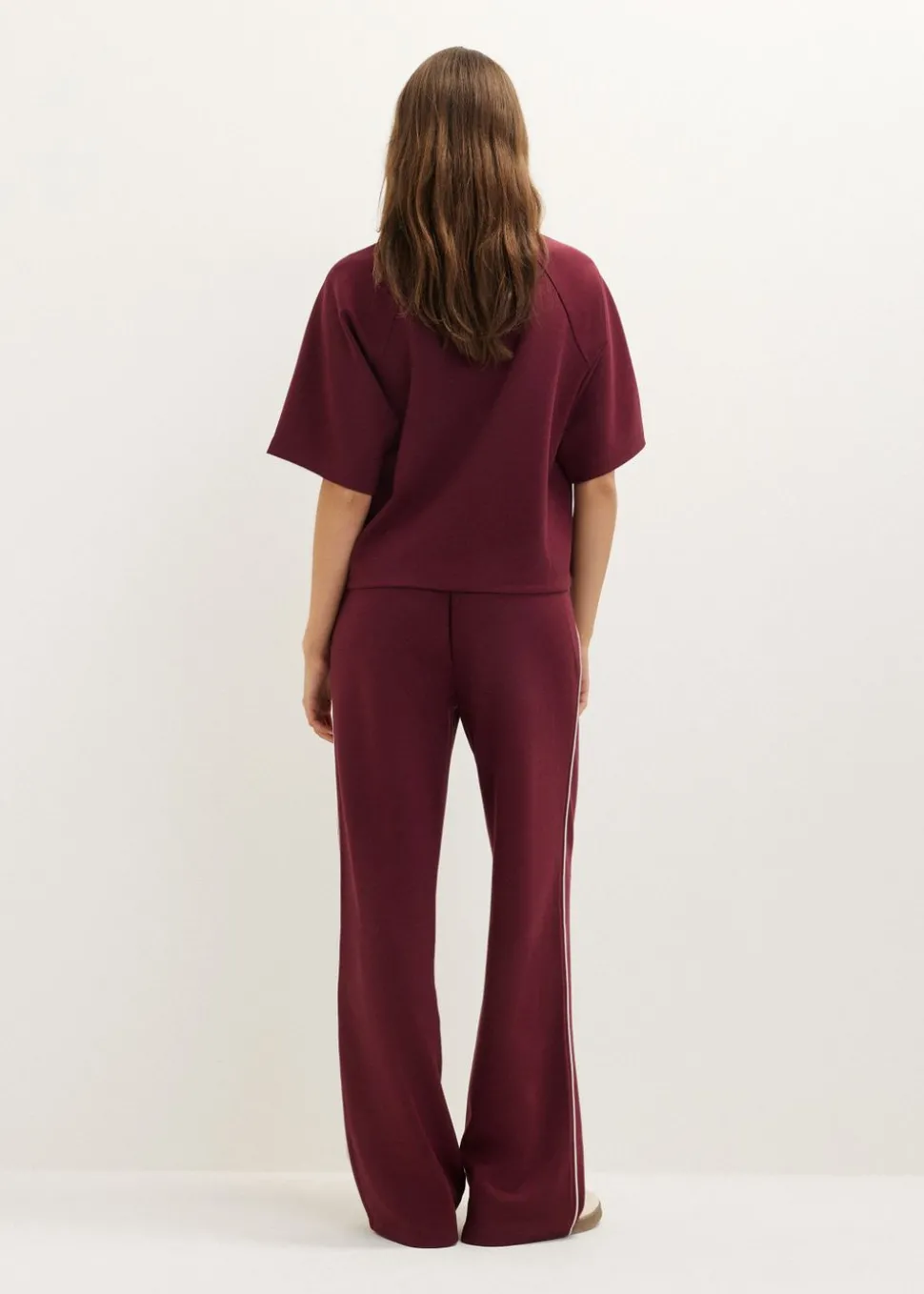Wijde broek met bies