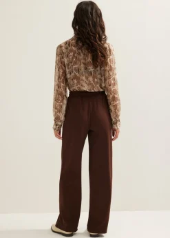 Wijde broek met pintuck