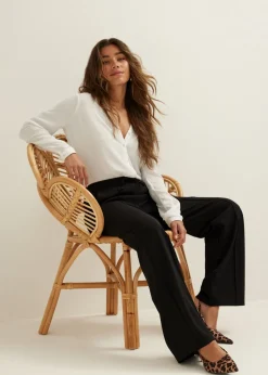 Wijde broek met pintuck