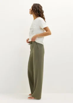 Wijde broek met pintuck