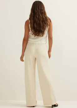 Wijde broek met pintuck
