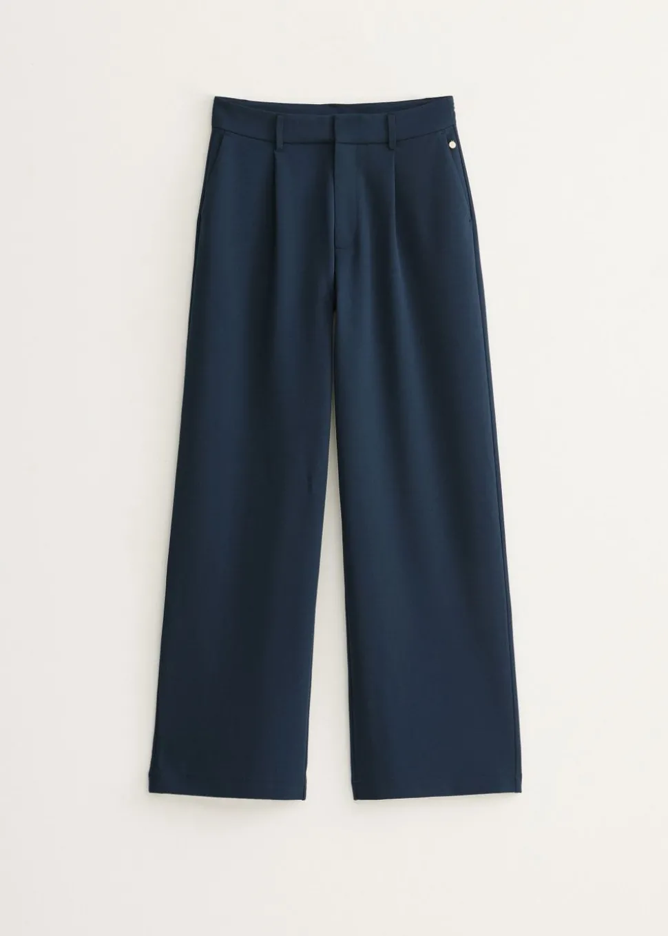 Wijde broek met plooien