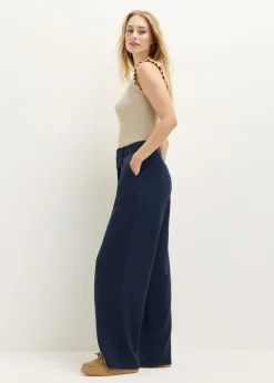 Wijde broek met plooien