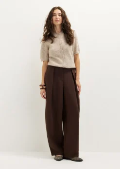 Wijde broek met plooien