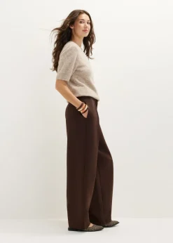Wijde broek met plooien