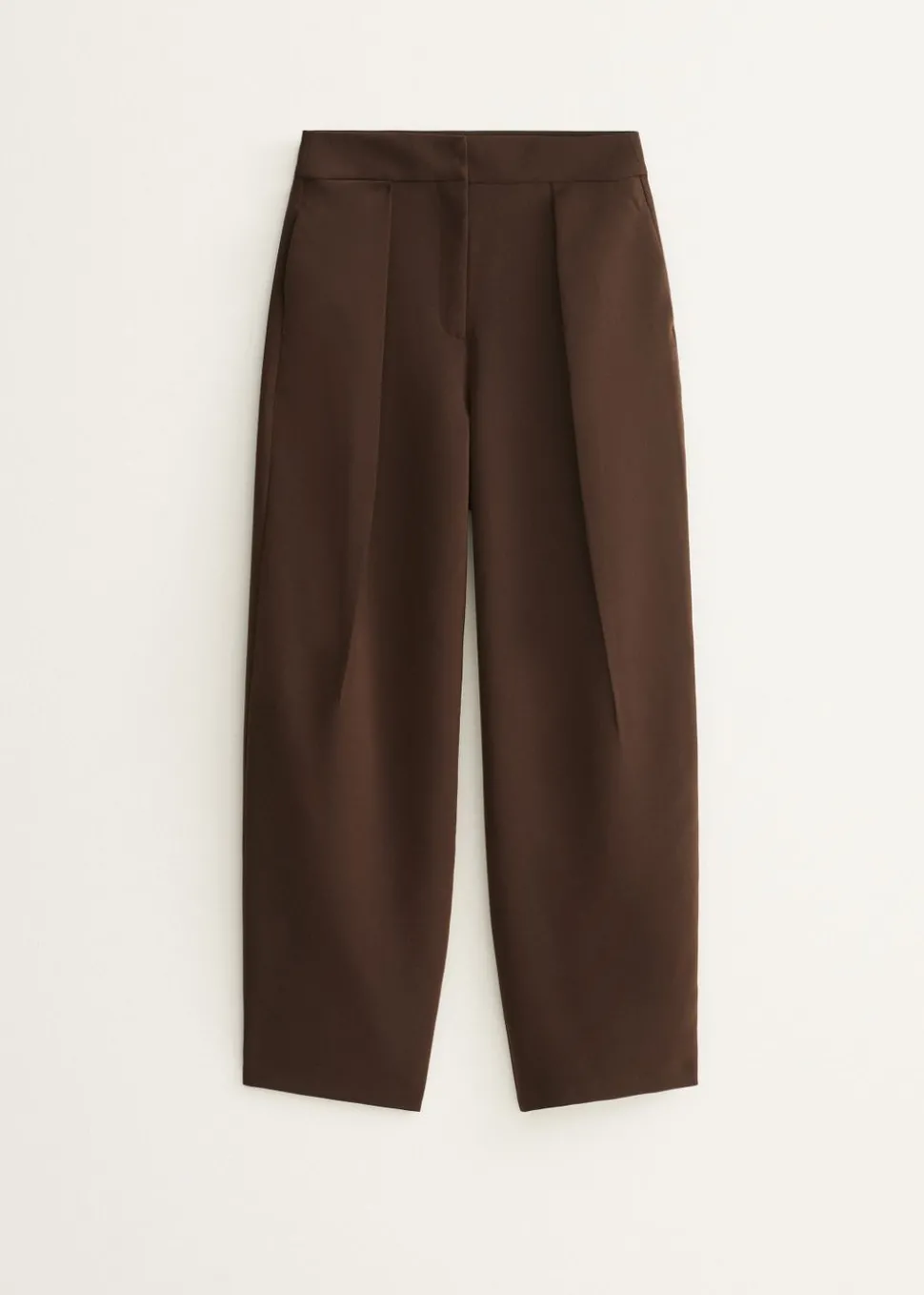 Wijde broek met plooien