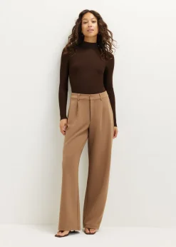 Wijde broek met plooien