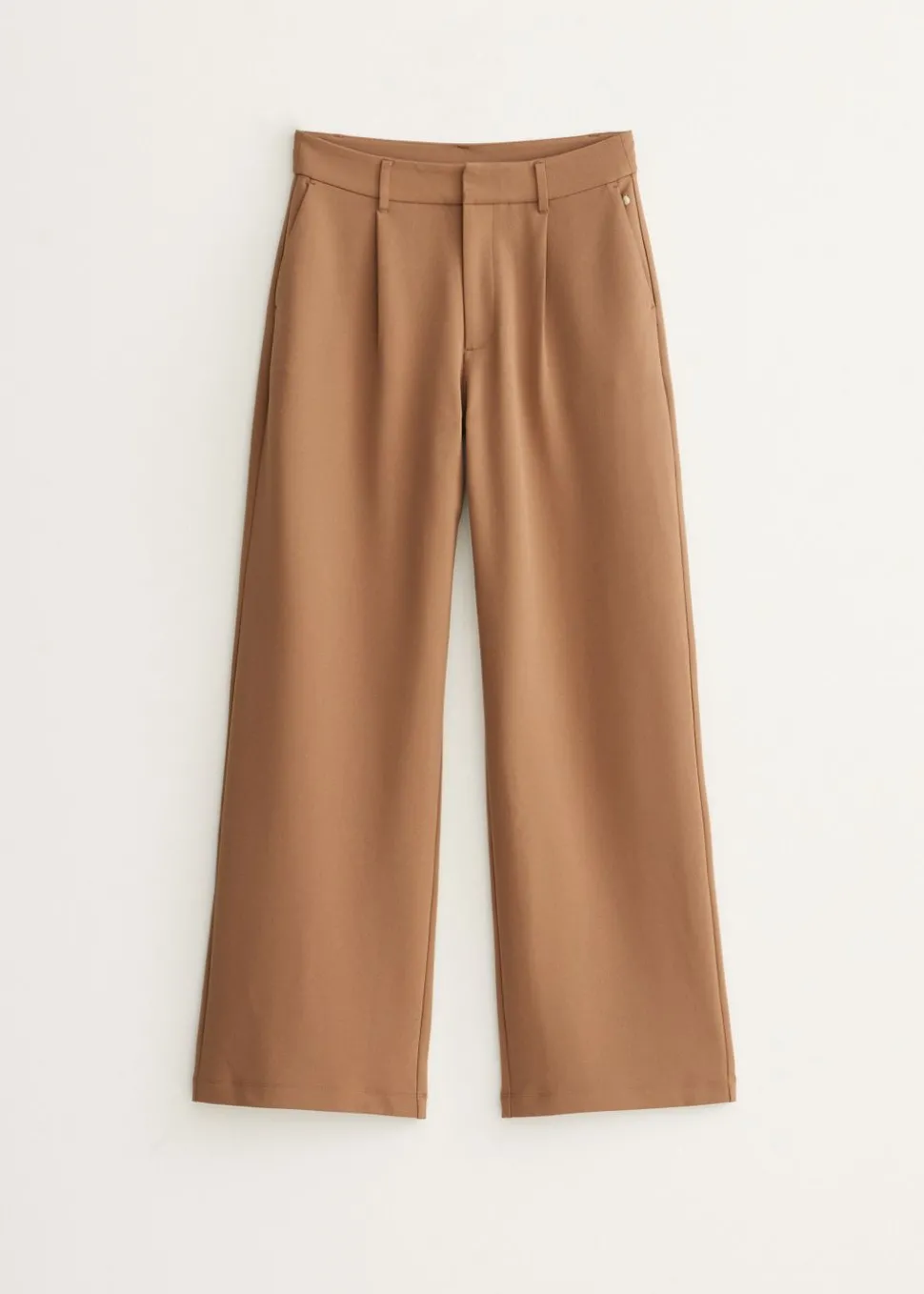 Wijde broek met plooien
