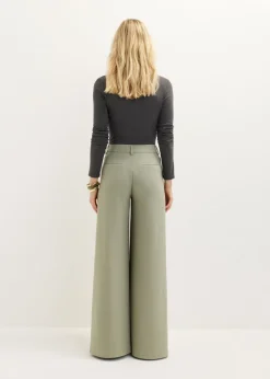 Wijde pantalon met hoge taille