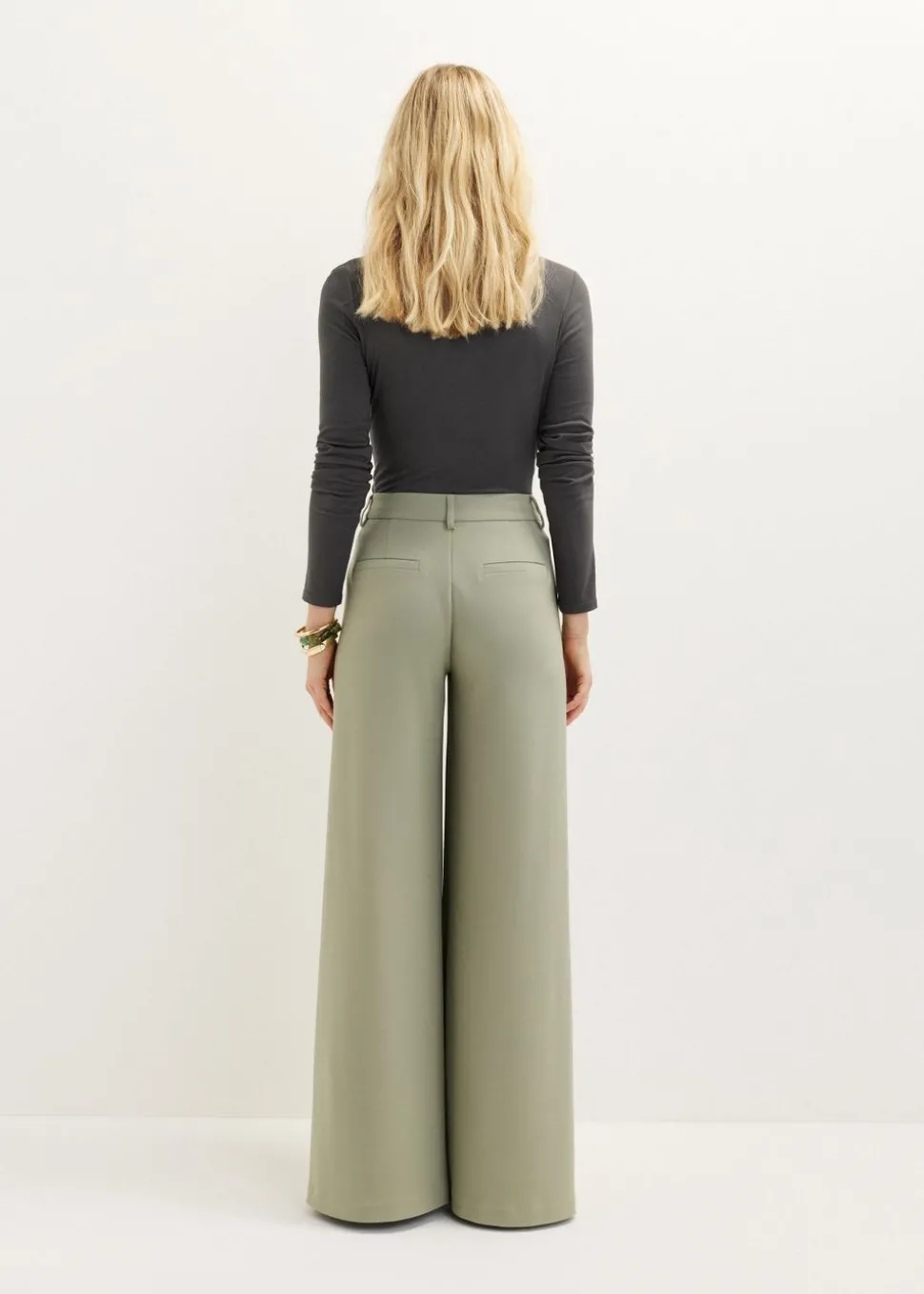 Wijde pantalon met hoge taille