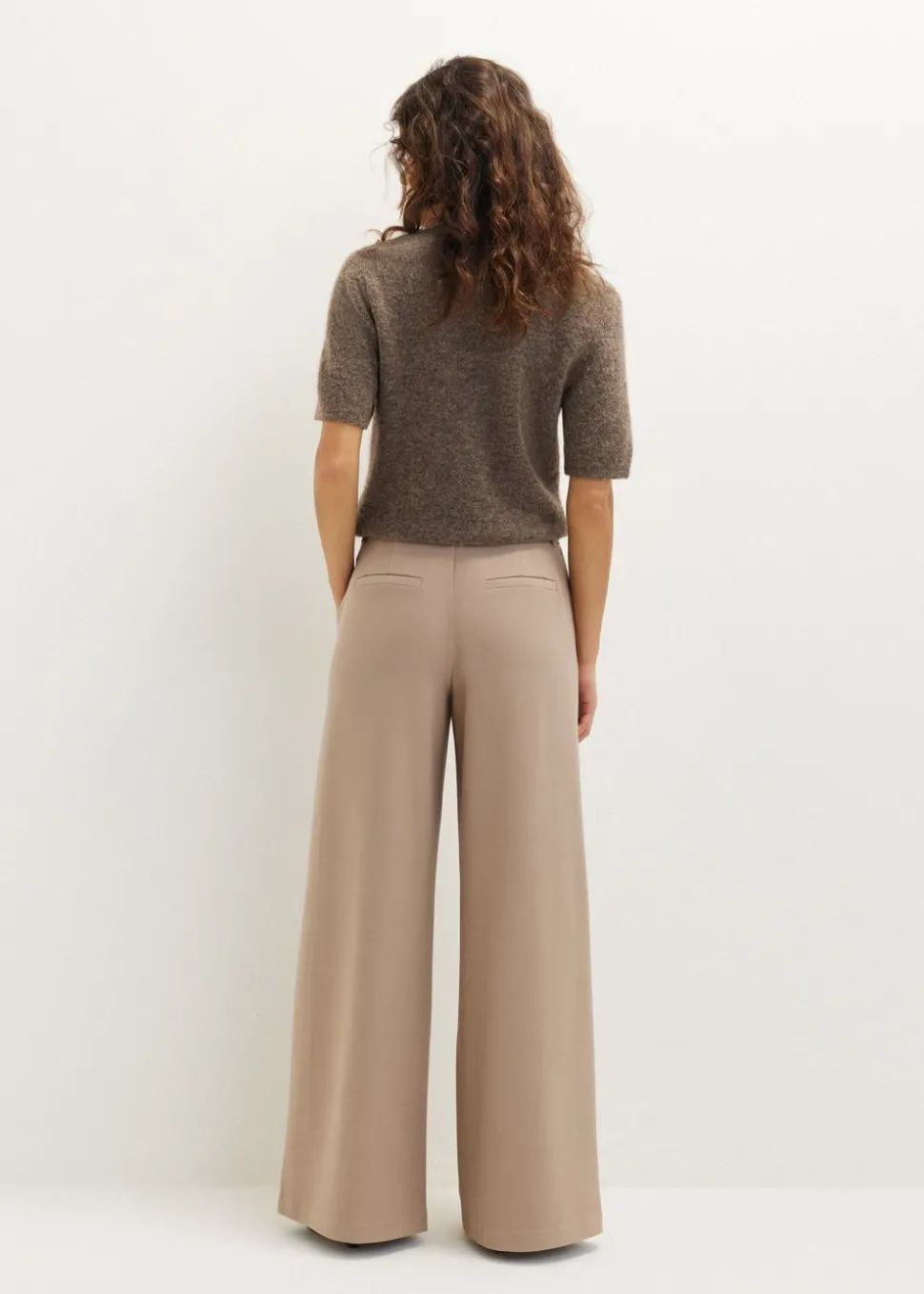 Wijde pantalon met hoge taille