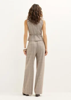 Wijde pantalon met plooien