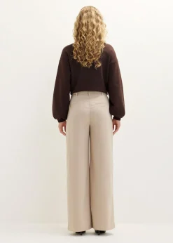 Wijde pantalon met riem